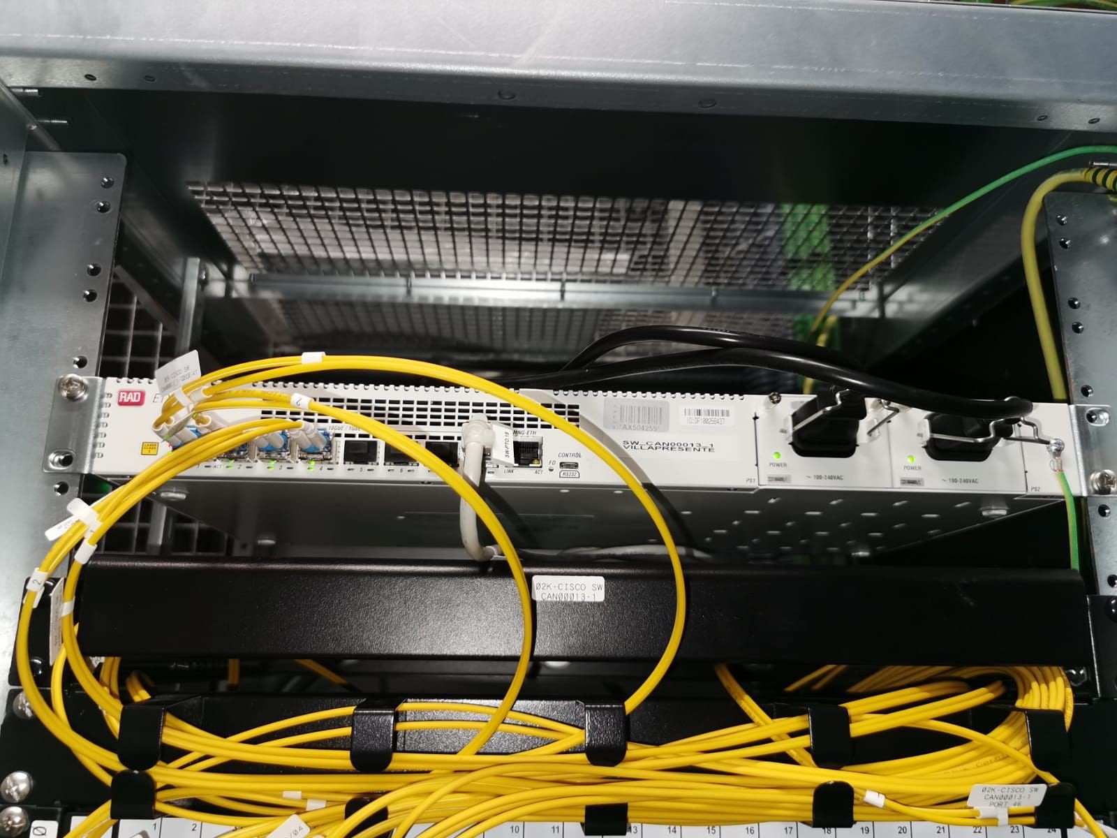 Configuración de equipos DM, Switches y DWDM